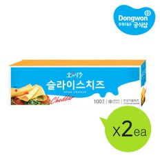 [동원냉장냉동] 소와나무 슬라이스 치즈 1.8kg x2개 (총 200매)