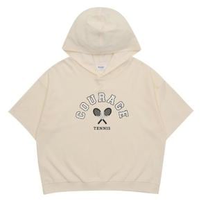 HC33 5부소매 테니스 모티브 후드티 여아,반팔,후드,티셔츠,초등학생, (S32905626)