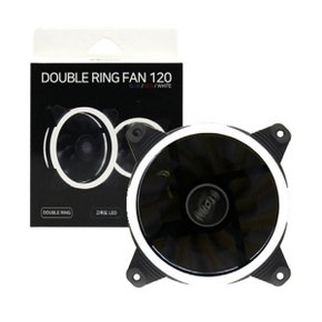 더블링팬 120 화이트 시스템쿨러 120mm 저소음 쿨링팬