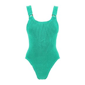 [해외배송] 훈자 지 원피스수영복 DOMINO SWIM M CRINKLE EMRLD