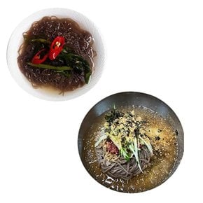 옥천 메밀냉면2kg+쟁반막국수2kg  (냉면사리20인분) 업소전문용,냉면사리