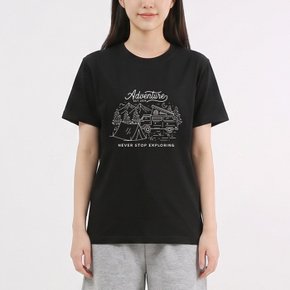 네버스탑 라운드 남여공용 반팔C 2컬러