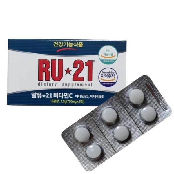 알유21 비타민C 750mg 6정 x 1박스 RU21 (S30098593)