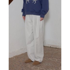 Zoe One-tuck Chino Pants [Off-White]