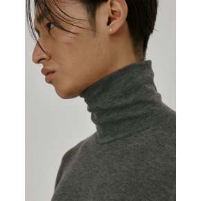 Turtleneck long sleeve t-shirt (charcoal)