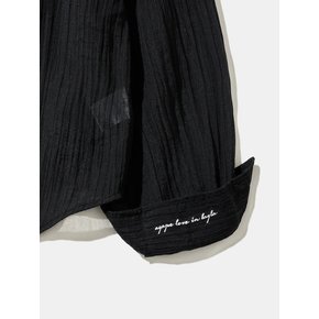 Crepe Beach Cover-Up S178 Shadow Black