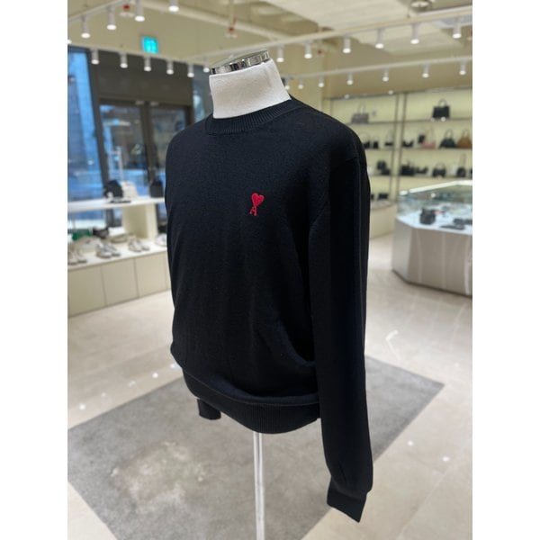 [부산점] 공용 체인스티치 하트 로고 메리노 울 니트 BFHKS111-KN0025-001