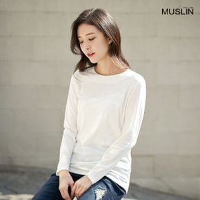 엄마옷 소프트 라운드 긴팔 티셔츠 MQG129014 마담 미시옷 중년여성의류 빅사이즈.._P328491200