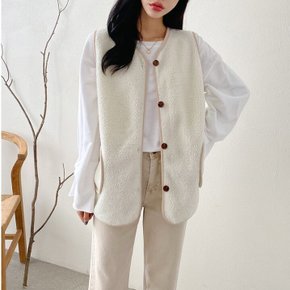 여성 랍빠덤블조끼 44~77 간절기 여자 양털 베스트 룩