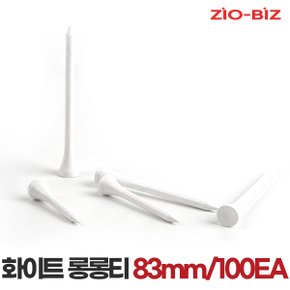 나무 골프티 화이트 롱롱티83mm 100EA/골프용품 나무골프티 원목골프티 원목티 나무티 우드티 필드용품