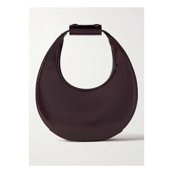 스타우드 문 미니 글로스 가죽 토트 버건디 46376663162889572