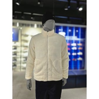 휠라 [파주점] 공용 베이직 실키보아 플리스 자켓 (FS2PLG4101X-SWH)