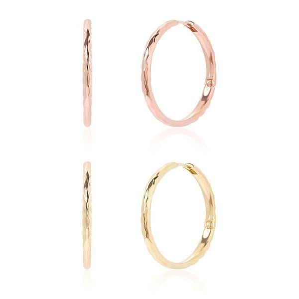 14K 비비 심플 링 귀걸이 A00426