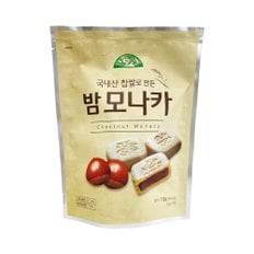 국내산 찹쌀로 만든 밤모나카