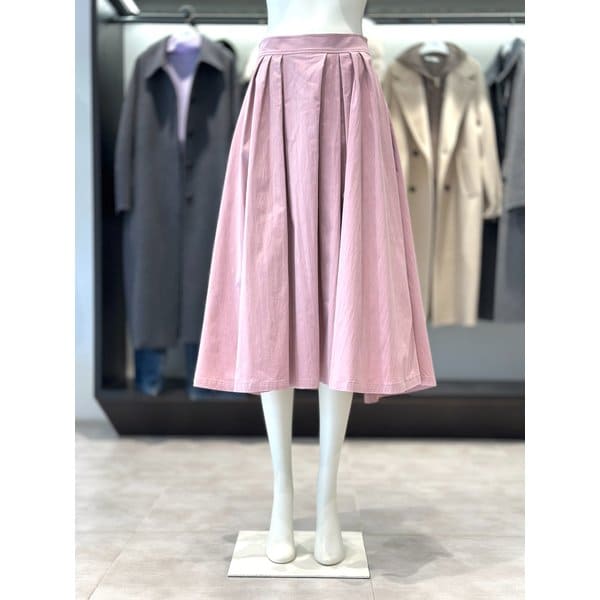 [시흥점] 코튼 혼방 언발 기장 플레어 스커트 Z244MSD016