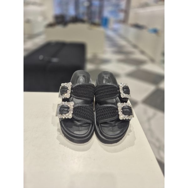 [여주점] Jewelry buckle slide(black)_DG2AM25018BLK