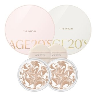 애경 [시크릿특가] 2024 NEW AGE20S 디오리진 에센스 팩트 12.5g 본품+리필 (SPF50+ PA+++)