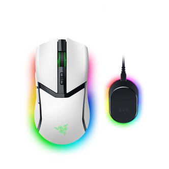 RAZER 레이저코리아 코브라 프로 화이트 무선 충전팩 무선 게이밍 마우스