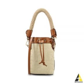 펜디 Mon Tresor Mini raffia bucket bag (8BS010 AP4M F1LMM) (몬트레조 미니 라피아 버