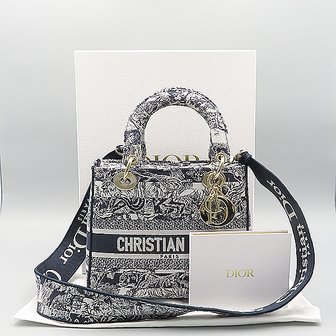 DIOR 고이비토 중고명품 디올 레이디 디라이트 미디엄 토트백  K3565CD