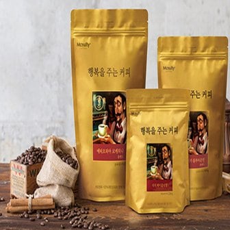  맥널티 행복을 주는 커피 (리치 헤이즐넛향) 분쇄 원두커피 500g 1kg 선택