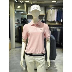 세이브존03 그린조이 골프 여성 여름 프릴 카라 솔리드 PK 티셔츠 GS23 (S14923506)