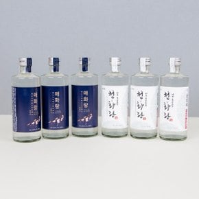 참주가 청화랑 3본 매화랑 3본  매실소주 블루베리소주 세트