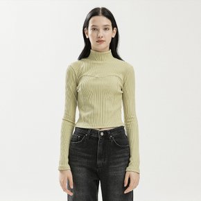 FRONT LINE CROP T OLIVE