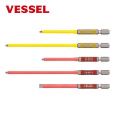 베셀 VESSEL GSC161100 절연단두 고사이비트 십자 1x100mm(+) 노란비트 엑스하드강 컬러비트