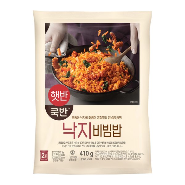 [햇반]  쿡반 낙지비빔밥410g