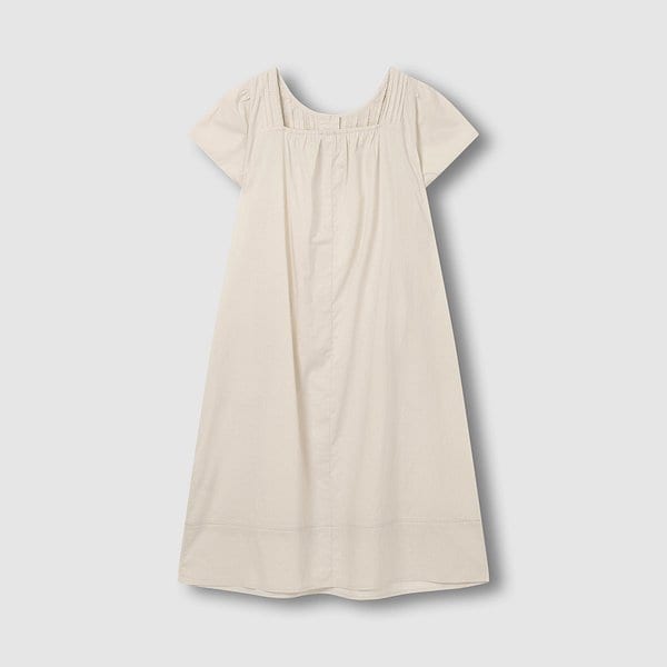 여 아일렛 반팔 파자마 원피스 J206203081011