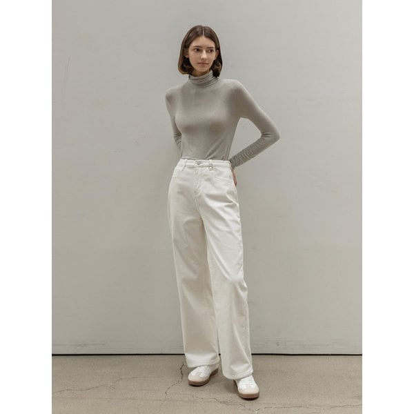 CORDUROY WIDE NAPPING PANTS_NFPT4146 (IVORY)