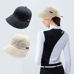 여성 벙거지 와이드챙 골지 보넷 버킷햇