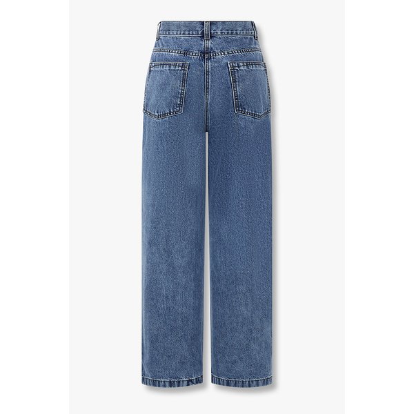 워싱 스트레이트핏 데님팬츠 9196162507055