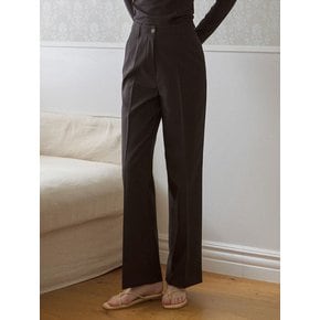 Tencel Straight Slacks [BLACK]