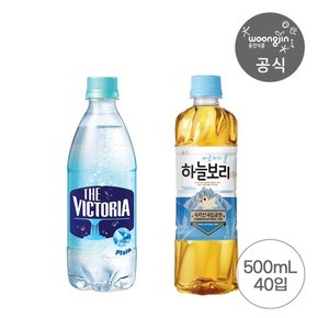 [20+20] 웅진 베스트 2박스 더 빅토리아 탄산수/탄산음료 500ml 20펫+하늘보리 500ml 20펫