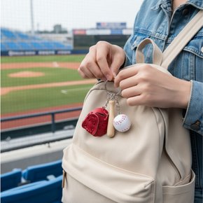 야구 직관 준비물 가방 꾸미기 백팩 키링 야구장 글러브 야린이 야구공 KBO 소품 응원 BB0125