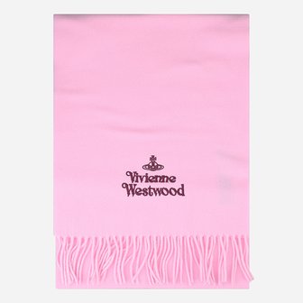 비비안웨스트우드 [시흥점] [비비안 웨스트우드]5F 81030007 W00Q7 G401 자수 로고 머플러 핑크