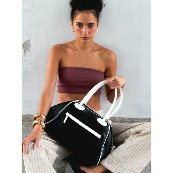 [리퍼브]TWO ZIPPER BAG ORIGINAL(WHITE BLACK PEPPER)