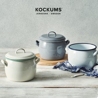 Kockums Jernverk 코쿰 법랑 냄비 4L