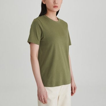 JAJU 25 S/S 신상품  JAJU  여 스마트 코튼 반팔 티셔츠   J115901101
