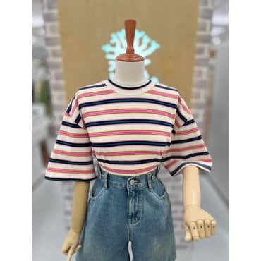 레코브 멀티 스트라이프 티셔츠(LC41E6ST030X)