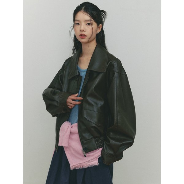 ANDERSON LEATHER BLOUSON(BR)