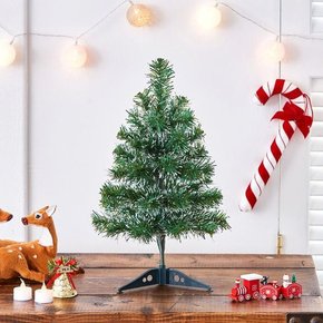 [고씨네몰] 40cm 스카치 눈꽃 트리 크리스마스 탁상용 미니트리