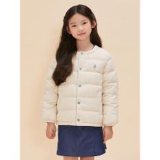 [BEANPOLE KIDS] 덕다운 리버서블 한줌 경량패딩  아이보리 (BI4838U070)