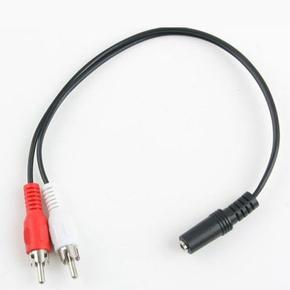 스테레오 젠더 Y형 (3.5 F RCA Mx2) 25cm 음향 케이블 (S38126926)