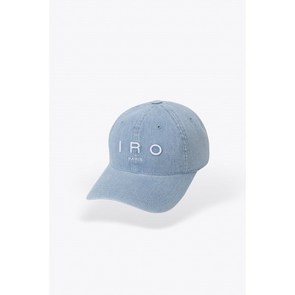 [여주점] [이로] 여성 TROYES IRO LOGO 자수 데님 볼캡 IXRAS25701BUL