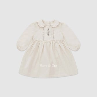 슈슈앤크라 mini 에시엘 원피스 ㅡ 크림
