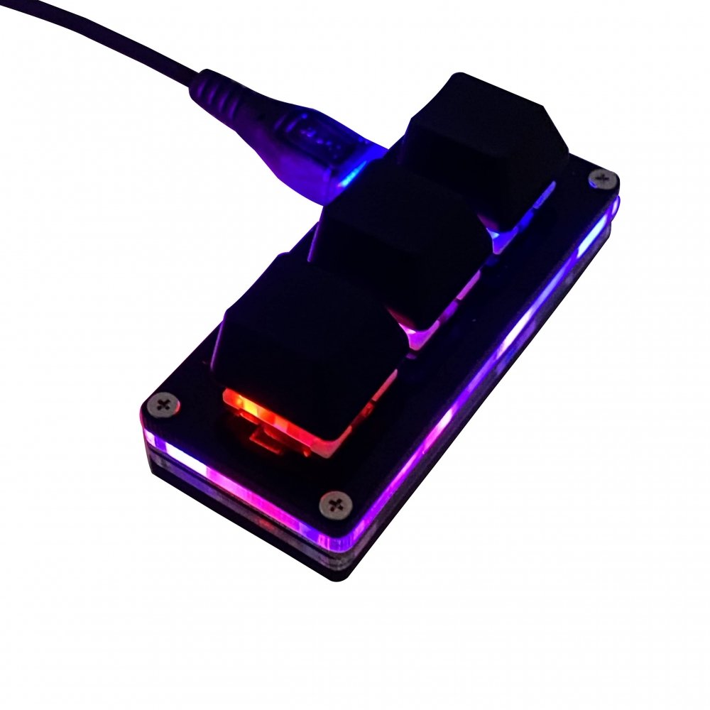 3 USB RGB OSU (Black) 미니 키 키패드 매크로 프로그램 가능 기계식 게이밍 키보드 한 손 핫 - SSG.COM