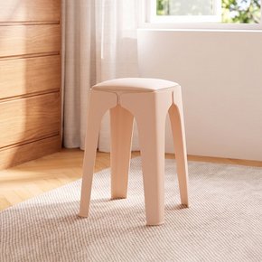 동서가구 베베 가죽 쿠션 높은 스툴 2개 DF928298